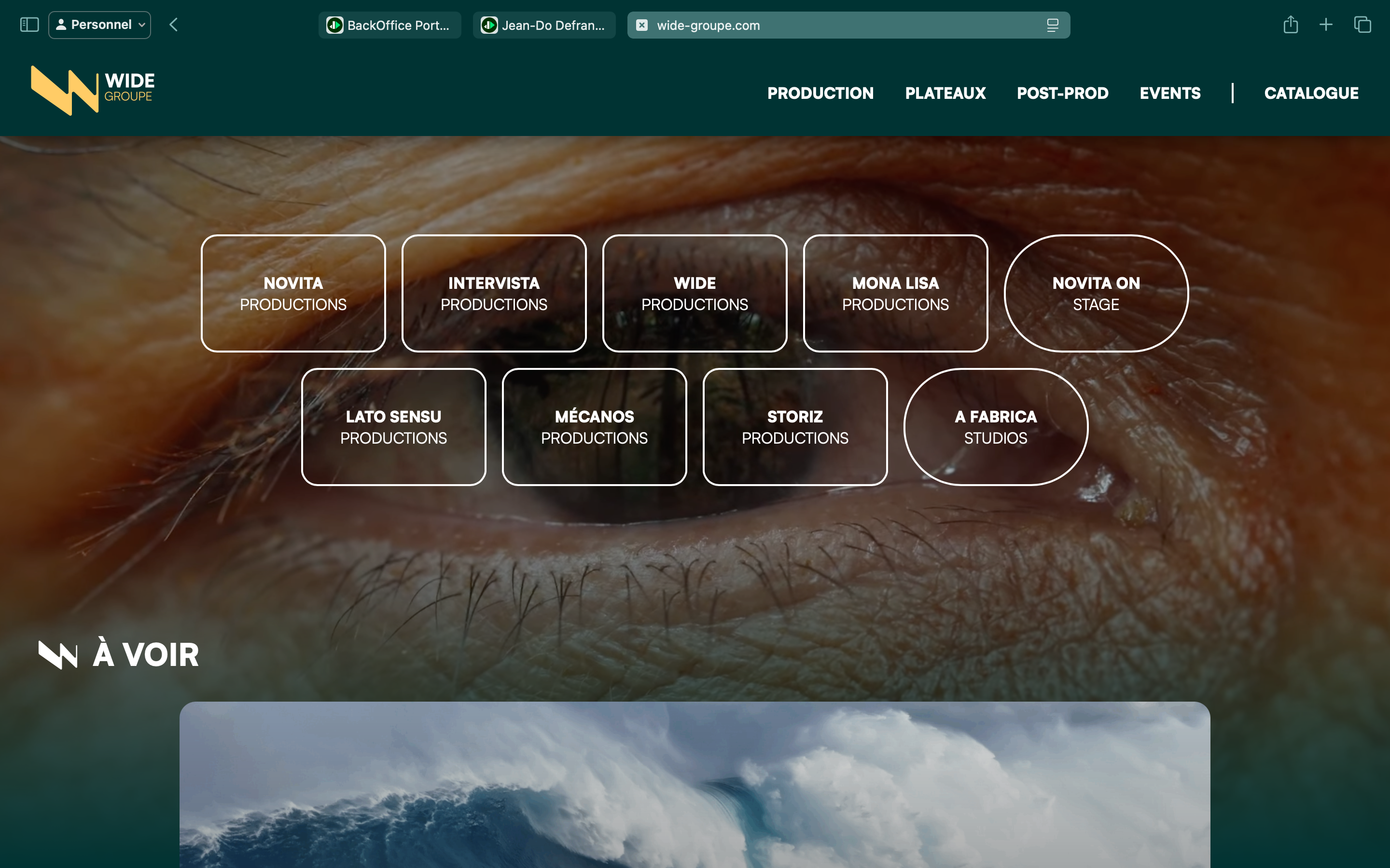 Image du projet Groupe de production audiovisuelle